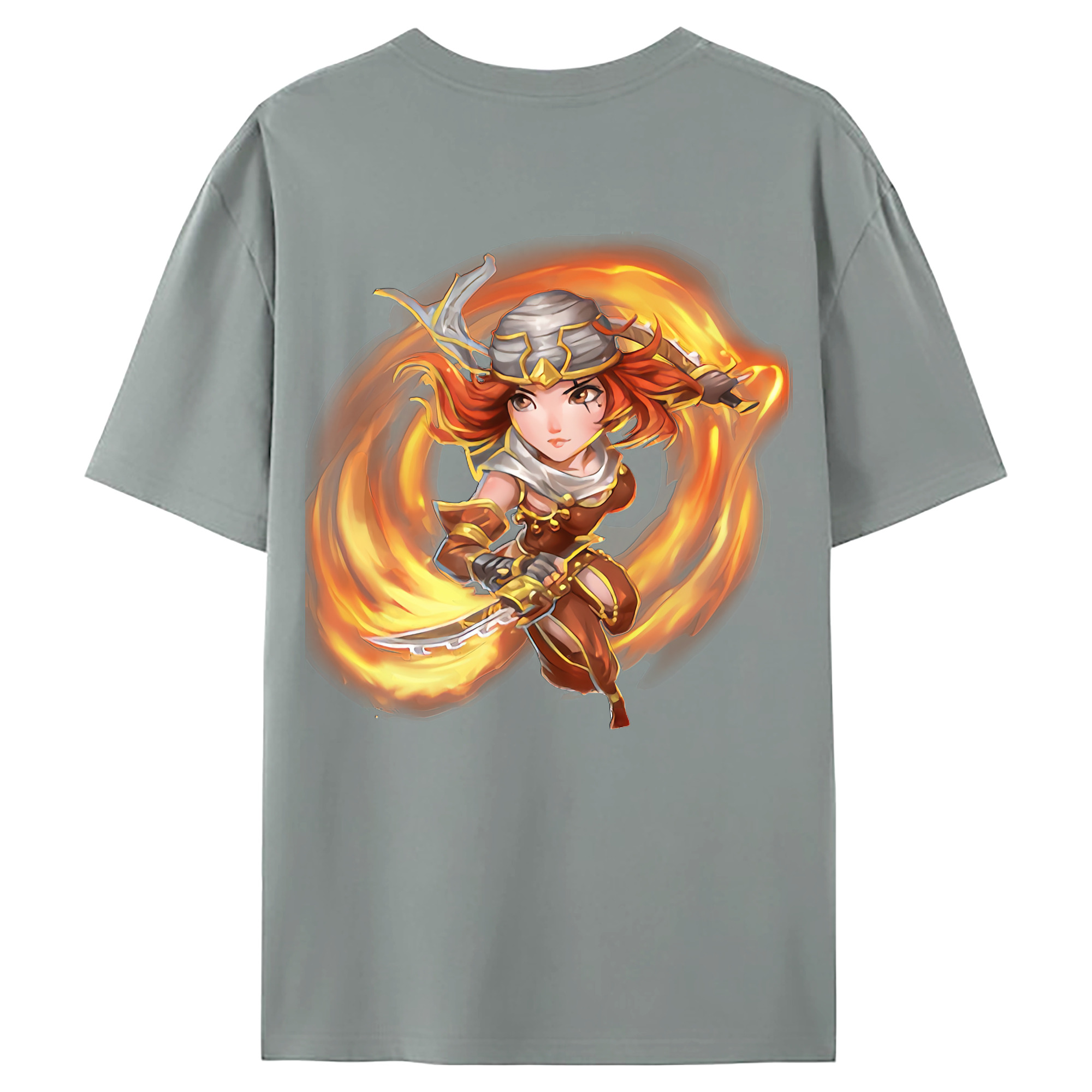（画像用） リーグ・オブ・レジェンド League of Legends LOL 綿100％ メンズ半袖Tシャツ（バックプリント） 通気性